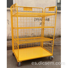 Trolleys de jaula plegables galvanizados personalizados